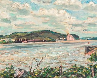 David Davidovich Burliuk (Ukrainian/American, 1882-1967)      Seascape