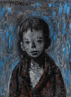 Xavier Bueno (Italian, 1915-1979)      Portrait of a Boy