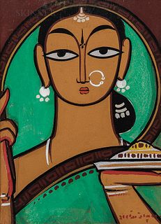 Jamini Roy (Indian, 1887-1972)      Woman