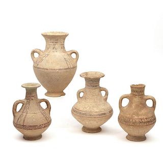 (4pc) CYPRIOT POTTERY PITCHERS