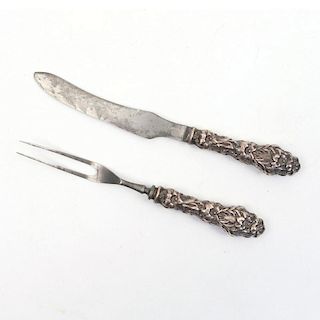 (2pc) STERLING SILVER CARVING UTENSILS
