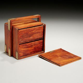 Small Chinese huanghuali carrying box