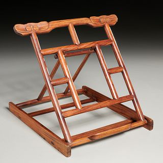 Chinese huanghuali folding mirror stand