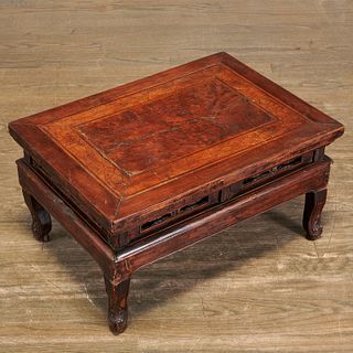 Unusual Chinese hardwood traveling scholar's table