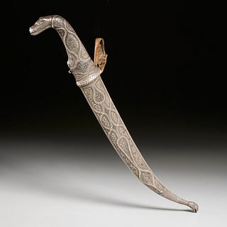 Indo-Persian Khanjar niello dagger