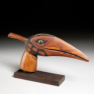 Malagan Peoples, bird head ornament, ex-Komor