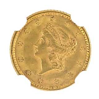 1851 U.S. 1 DOLLAR GOLD COIN