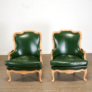 Hancock & Moore, pair "Balfour" armchairs