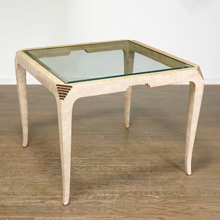 Maitland Smith tessellated stone games table
