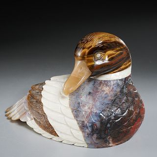 Paul Dreher (manner), lapidary duck carving