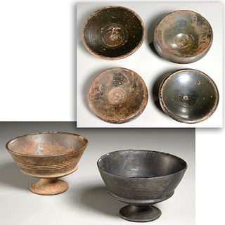 (6) Ancient Etruscan & Greek objects, ex-museum