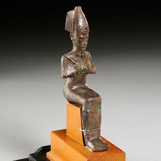 Ancient Egyptian bronze Osiris, ex-museum