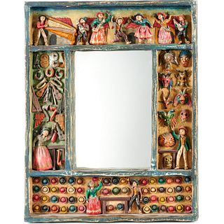 Nicario Jimenez, Folk Art retablo mirror