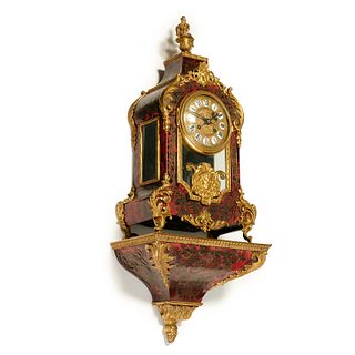 Napoleon III ormolu mounted Boulle bracket clock