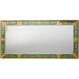 Empire style eglomise verre paneled pier mirror