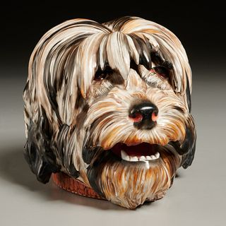 Paris porcelain dog-form humidor