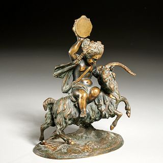 Clodion (manner), bronze group, 19th c.