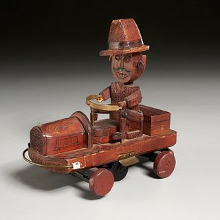 Rare Union Veteran Folk Art toy, Togus, Maine