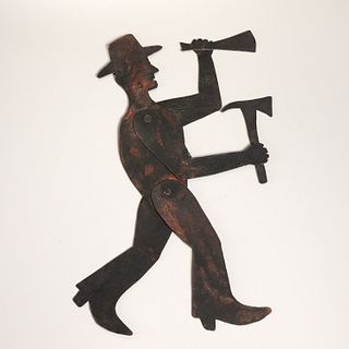 American Folk sheet iron silhouette figure