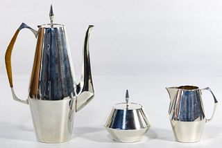 Reed & Barton 'The Diamond' Sterling Silver Coffee Service