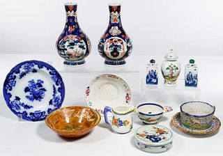 Asian and Dutch Pottery Assortment