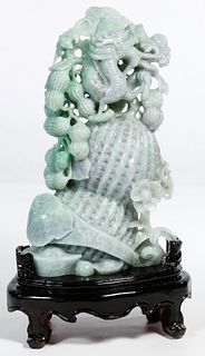 Chinese Jadeite Jade Gourd Carving