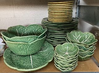 Bordallo Pinheiro Portugal Cabbage Pottery Dishes