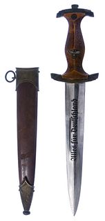World War II German M33 SA Dagger and Scabbard