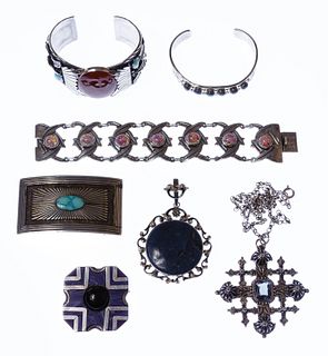 Sterling Silver, Gemstone and Stone Jewelry Assortment