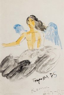 Yannis Tsarouchis (Pireo 1910-Atene 1989)  - Angel, 1975