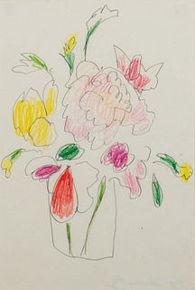 Cy Twombly (Lexington 1928-Roma 2011)  - Flowers, 1960/'70