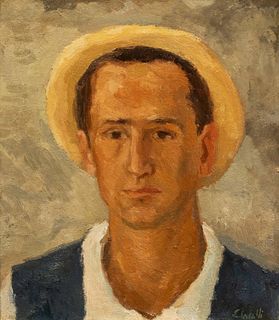 Emanuele Cavalli (Lucera 1904-Firenze 1981)  - Portrait of Emilio , 1939