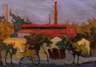 Toti Scialoja (Roma 1914-1998)  - The factory, 1946