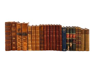 A Group of Leather Bound Books