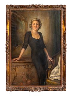 Cornelius Zwaan (Dutch, 1882-1964) Portrait of an Elegant Woman