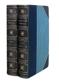 LECKY, William Edward Hartpole (1838-1903). History of European Morals from Augustus to Charlemagne. London: Longmans, Green, 1869. 