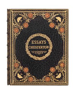 [SANGORSKI & SUTCLIFFE BINDING]. CHESTERTON, Gilbert Keith (1874-1936). Five Types: A Book of Essays. London, 1910. 