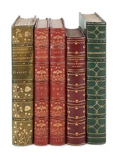 [ART NOUVEAU]. A group of 4 works with spines tooled to an Art Nouveau style, comprising: 