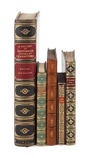 [ENGLISH BINDERS]. A group of 5 works bound by English binders, comprising: 