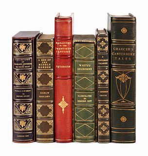[FINE BINDINGS]. A group of 6 works in 6 volumes, comprising:
