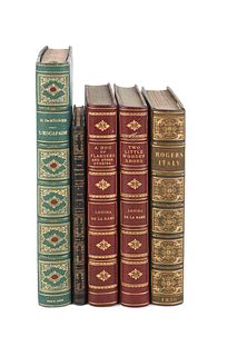 [FINE BINDINGS]. A group of 5 works, comprising: