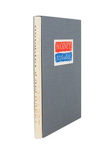 [ARTIST'S BOOK] -- HOCKNEY, David (b.1937). Hockney's Alphabet. Stephen Spender, editor. London: Faber & Faber, 1991.