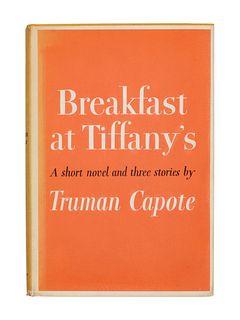 CAPOTE, Truman. Breakfast at Tiffany's. New York: Random House, 1958. FIRST EDITION, FIRST PRINTING.