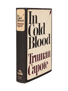 CAPOTE, Truman (1924-1984). In Cold Blood. New York: Random House, 1965. FIRST EDITION, FIRST PRINTING.