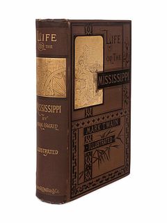 CLEMENS, Samuel Langhorne ("Mark Twain") (1835-1910). Life on the Mississippi. Boston: James R. Osgood and Company, 1883. FIRST EDITION, FIRST STATE.