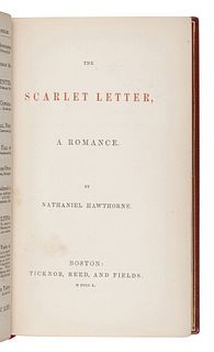 HAWTHORNE, Nathaniel (1804-1864). The Scarlet Letter, A Romance. Boston: Ticknor, Reed, and Fields, 1850. FIRST EDITION.