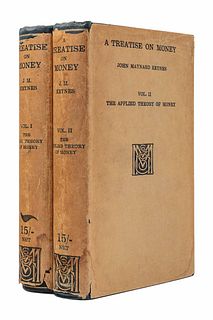 KEYNES, John Maynard (1883-1946). A Treatise on Money. London: Macmillan and Co., 1930.  FIRST EDITIONS.