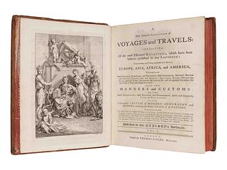 [TRAVEL & EXPLORATION]. GREEN, John (d. 1757), compiler. A New General Collection of Voyages and Travels... London: for Thomas Astley, 1745-1747. 