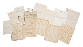 [SUPREME COURT JUSTICES]. A very extensive collection of 203 autograph letters, letters, documents and signatures signed by 16 Chief and 93 Associate 