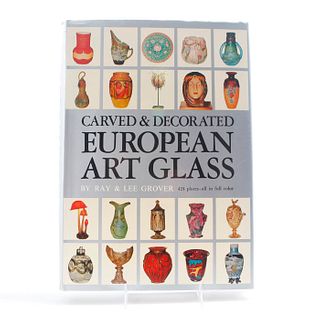 BOOK, CARVED & DECORATED EUROPEAN ART GLASS